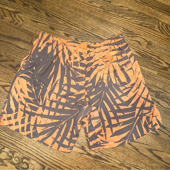 Mens XXL Columbia Water Short orange grey Tropical print - Picture 7 of 16